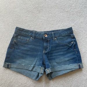 Medium Wash Jean Shorts